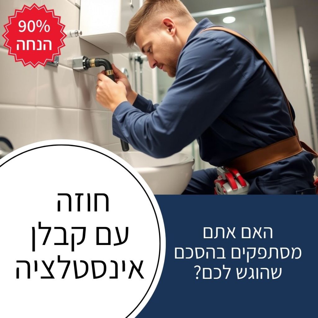 חוזה עם קבלן אינסטלציה