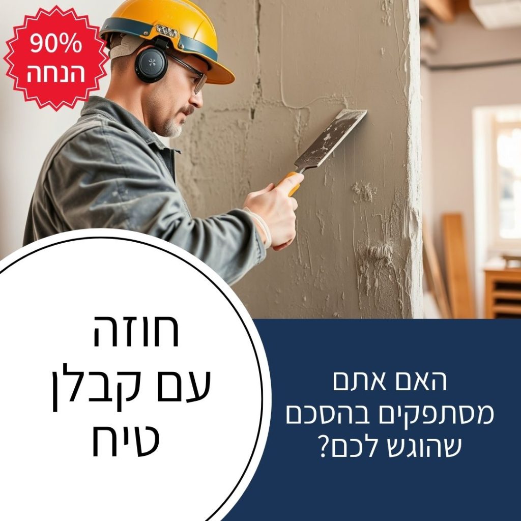 חוזה עם קבלן טיח